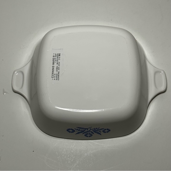 Set of 2 Vintage Corning Ware Blue Cornflower baking dishes with lid - Picture 7 of 14